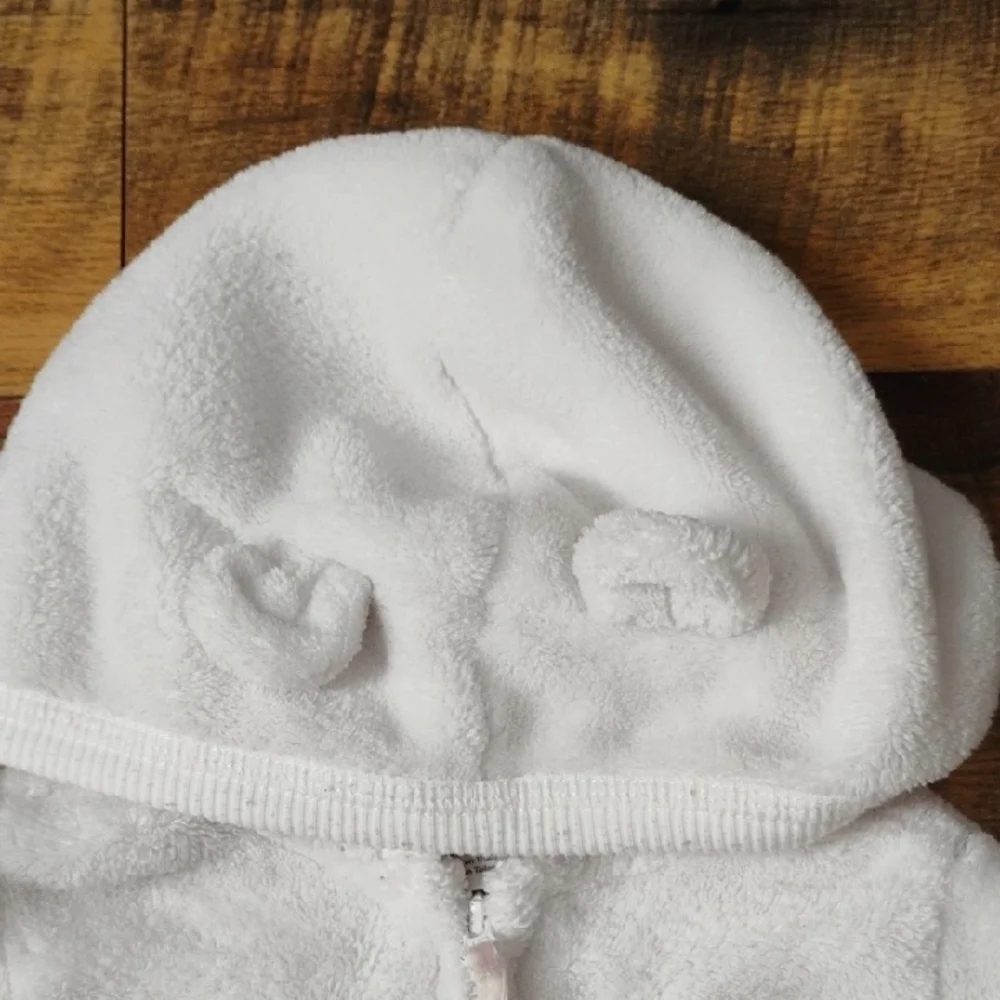18 Month Boys Carter's White Zip-Up Hoodie